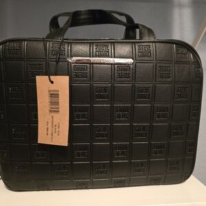 Steve Madden Black Weekender Cosmetic Bag